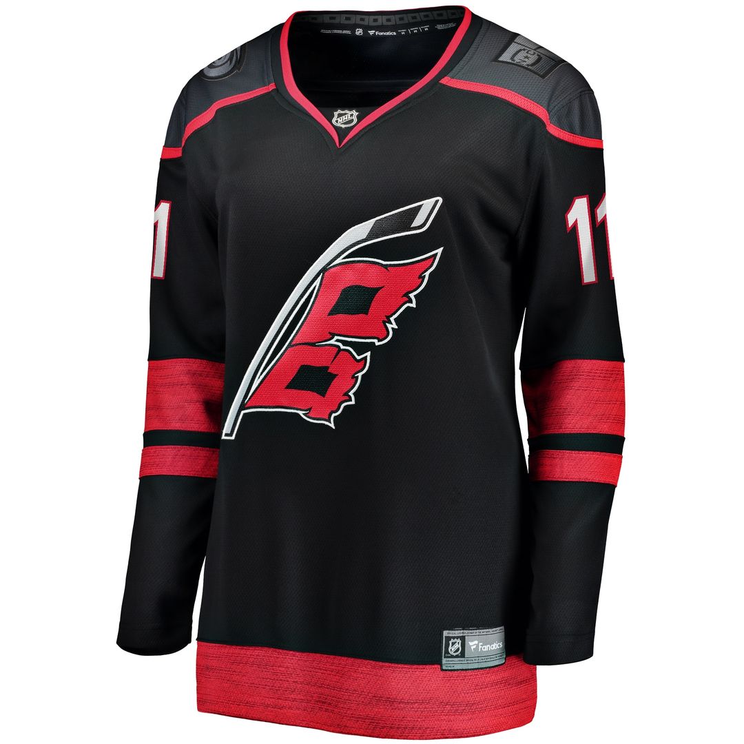 Jordan Staal Carolina Hurricanes Fanatics Women's Alternate Breakaway Jersey - Black