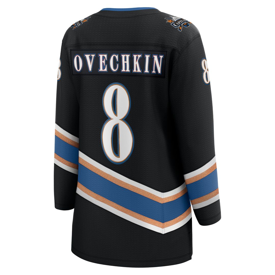 Alexander Ovechkin Washington Capitals Fanatics Women's 50th Anniversary Breakaway Jersey - Black