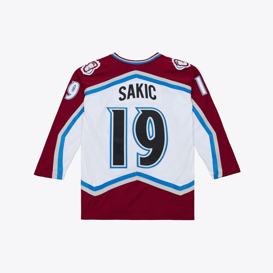 Joe Sakic Colorado Avalanche Mitchell & Ness 1995 Power Play Jersey - White