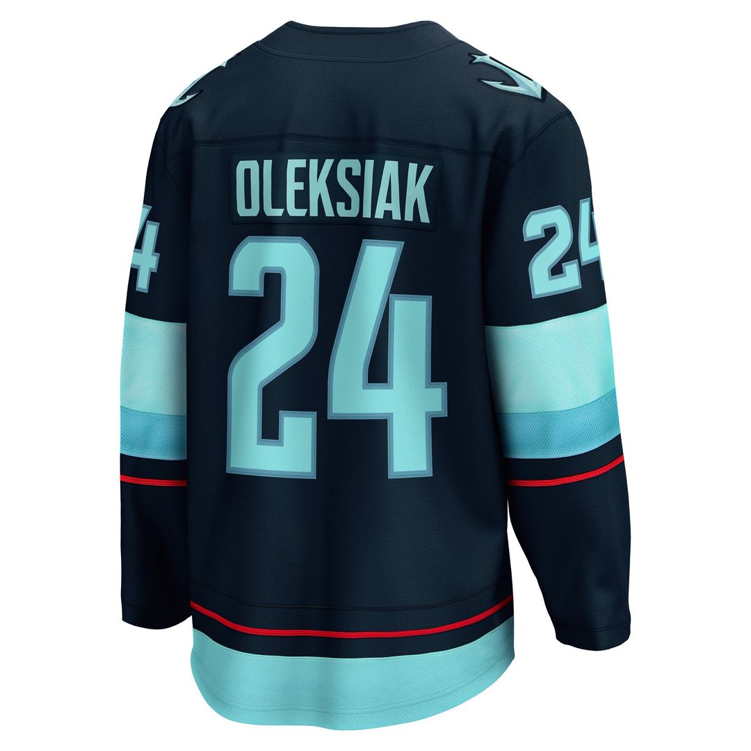 Jamie Oleksiak Seattle Kraken Fanatics Home Breakaway Player Jersey - Deep Sea Blue
