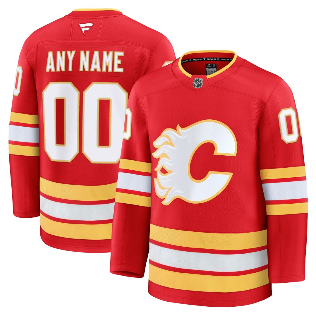Calgary Flames Fanatics Alternate Premium Custom Jersey - Black