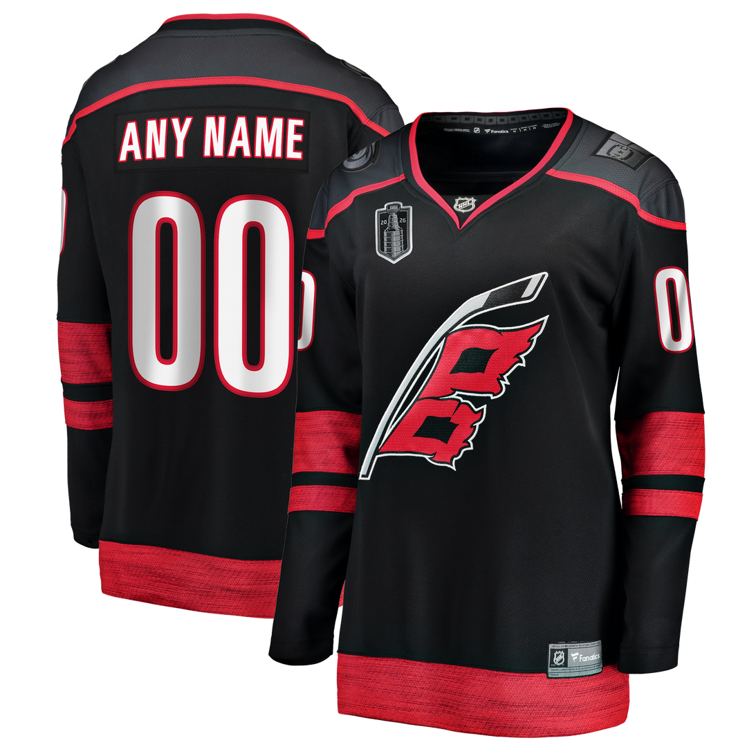 Carolina Hurricanes Fanatics Women's 2026 Stanley Cup Final Home Breakaway Custom Jersey - Black