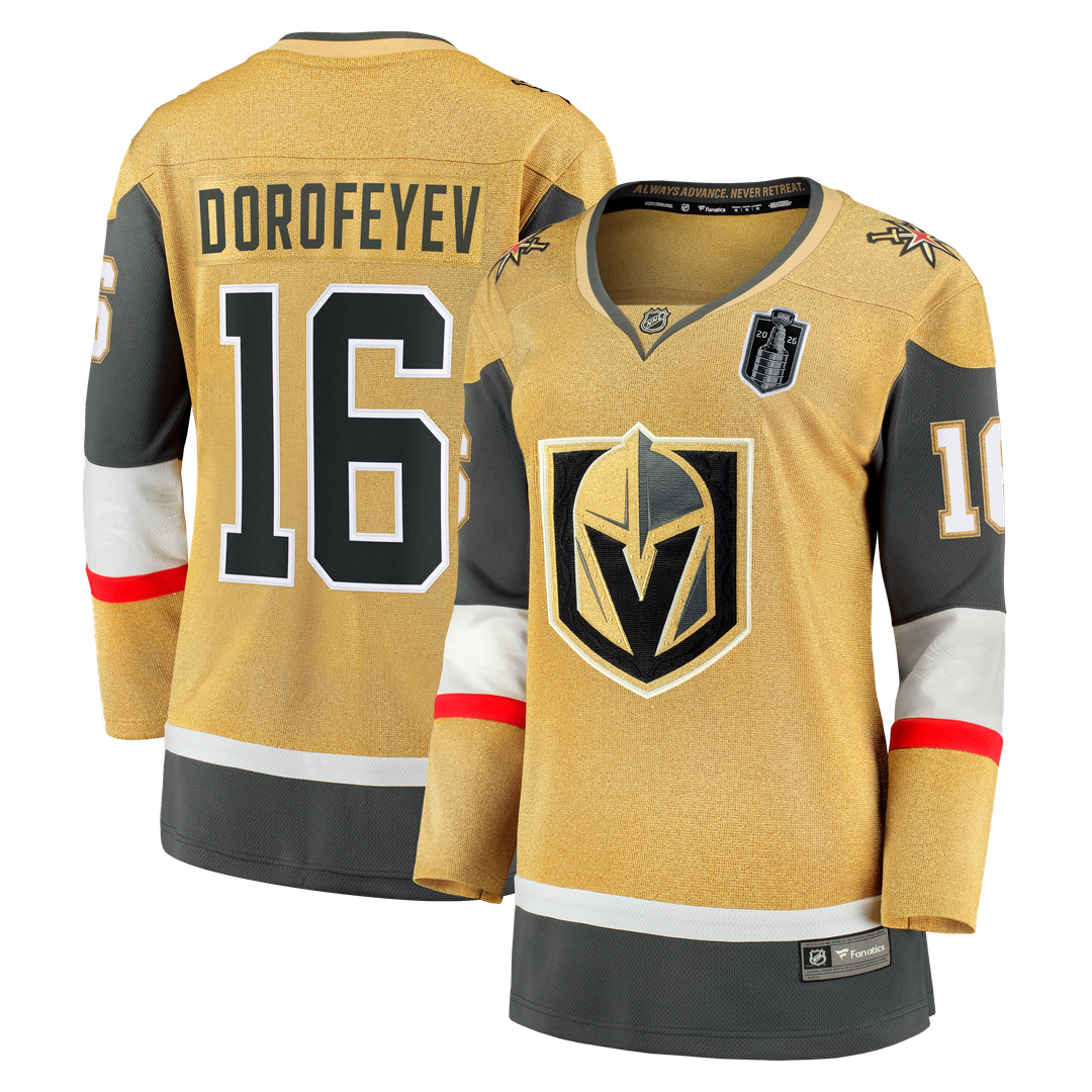Pavel Dorofeyev Vegas Golden Knights Fanatics Women's 2026 Stanley Cup Final Breakaway Jersey - Gold