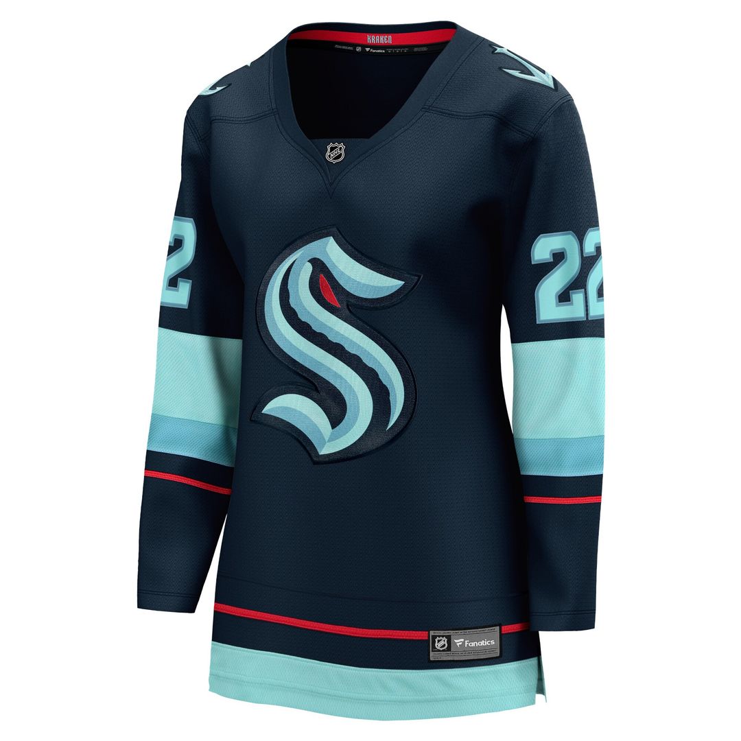 Oliver Bjorkstrand Seattle Kraken Fanatics Women's Home Breakaway Player Jersey - Deep Sea Blue