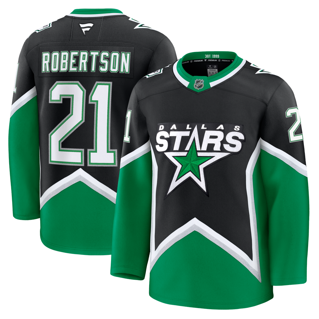 Jason Robertson Dallas Stars Fanatics Alternate Premium Jersey - Black
