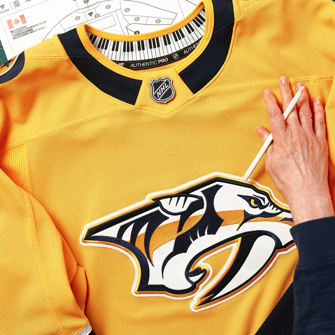 Nashville Predators Fanatics Home Authentic Pro Custom Jersey - Gold