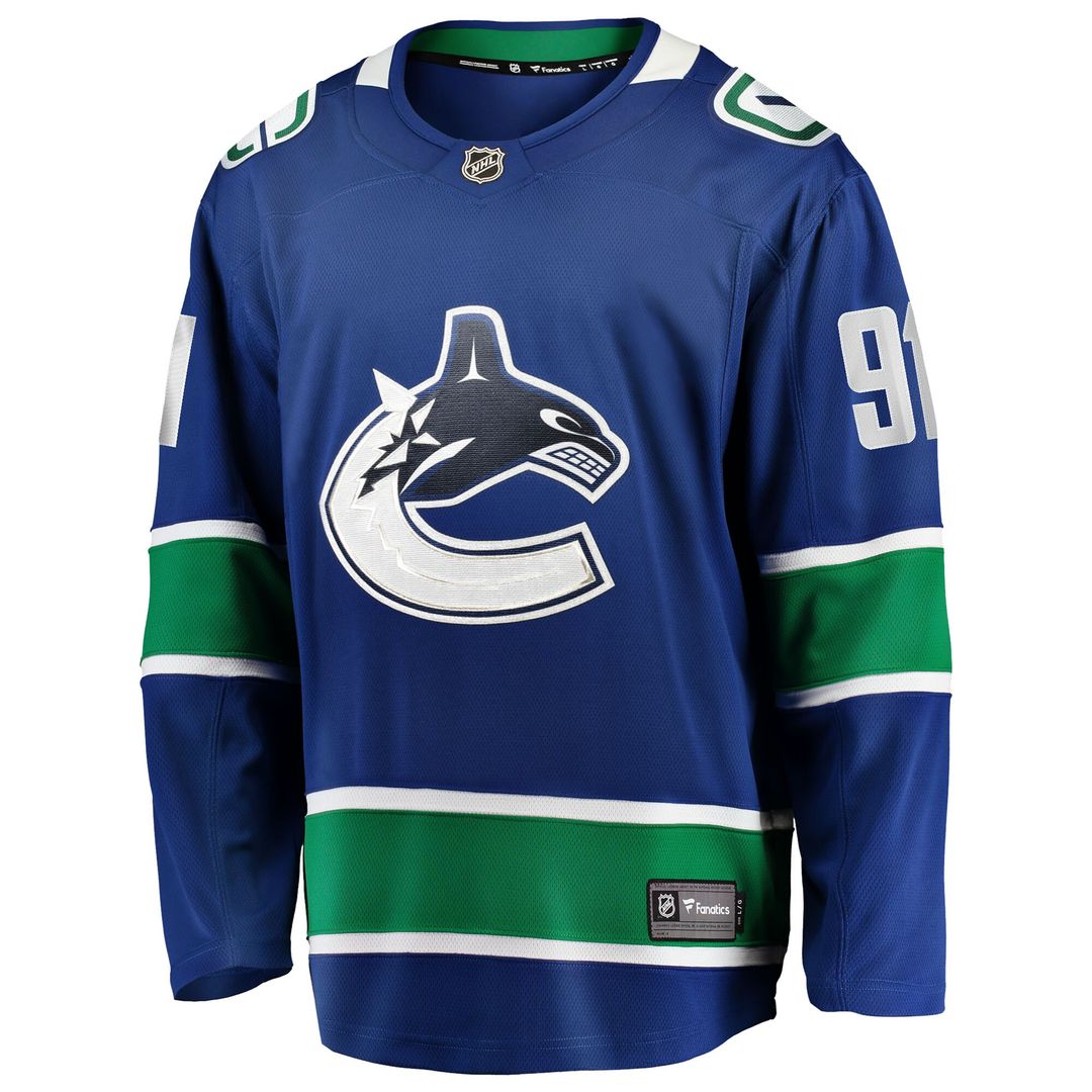 Evander Kane Vancouver Canucks Fanatics Home Breakaway Jersey - Blue
