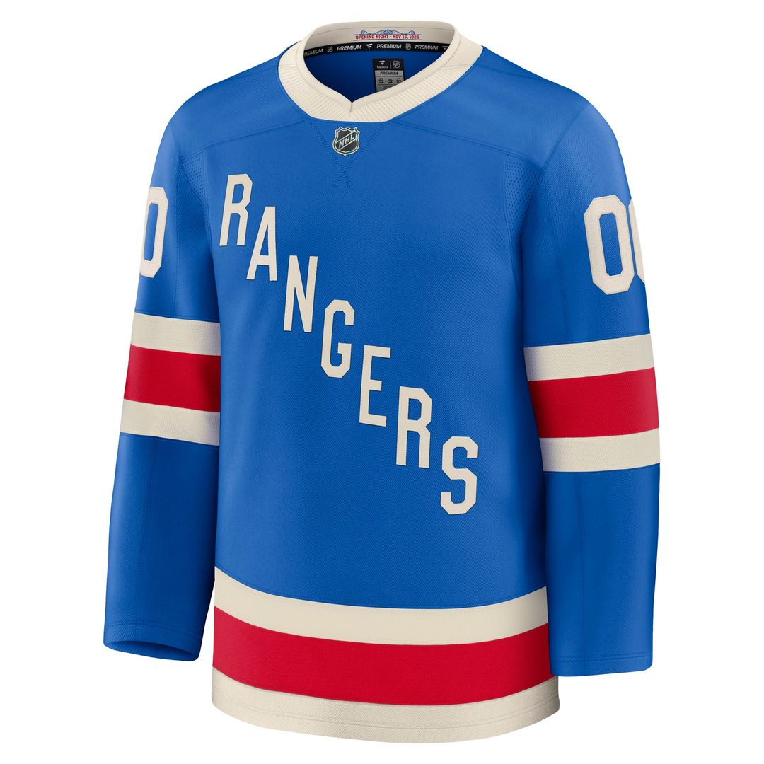 New York Rangers Fanatics Centennial Premium Custom Jersey - Blue