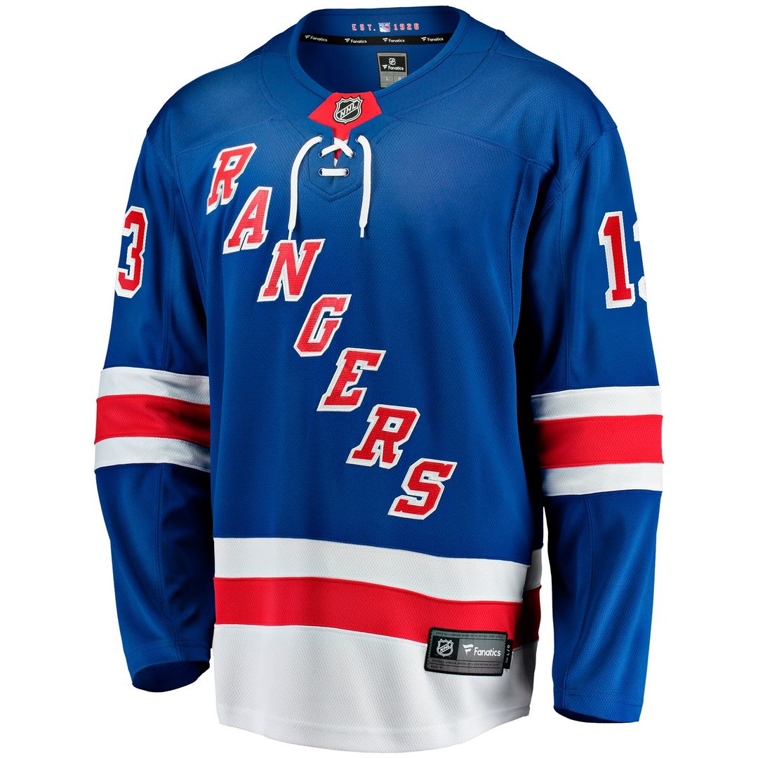 Alexis Lafreniere New York Rangers Fanatics Home Breakaway Jersey - Blue