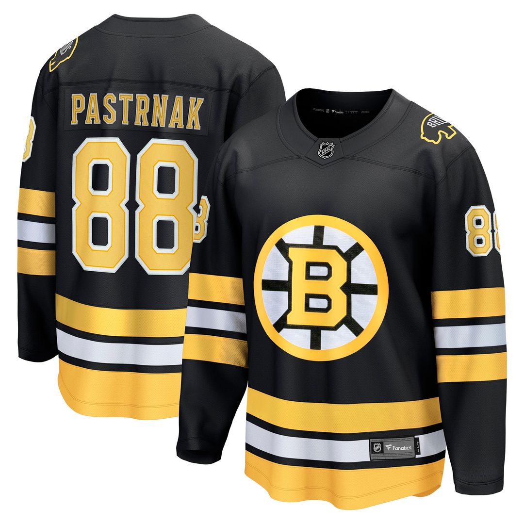 David Pastrnak Boston Bruins Fanatics Away Breakaway Player Jersey - White