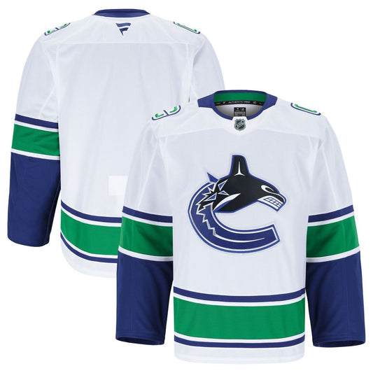 Vancouver Canucks Fanatics Away Authentic Pro Jersey - White
