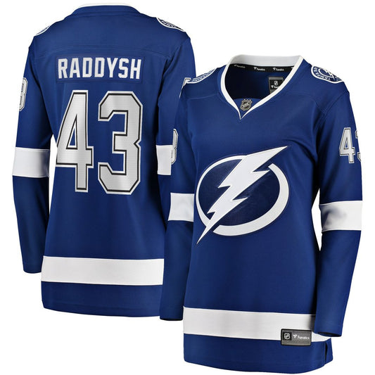 Darren Raddysh Tampa Bay Lightning Fanatics Women's Home Breakaway Jersey - Blue