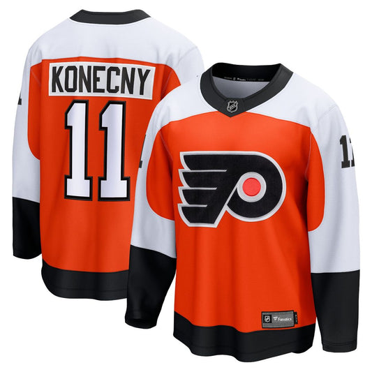 Travis Konecny Philadelphia Flyers Fanatics Home Breakaway Jersey - Orange
