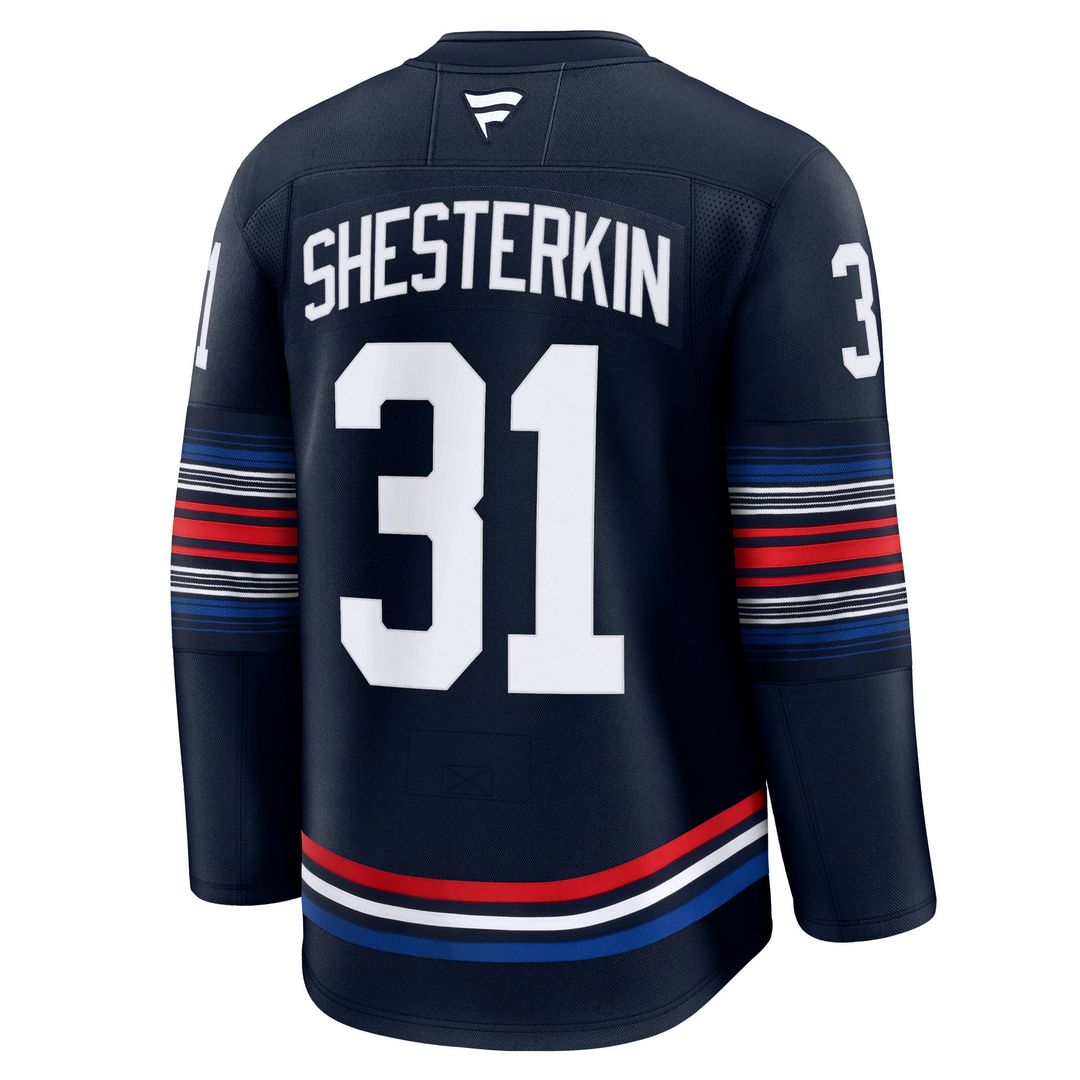 Igor Shesterkin New York Rangers Fanatics Alternate Premium Jersey - Navy