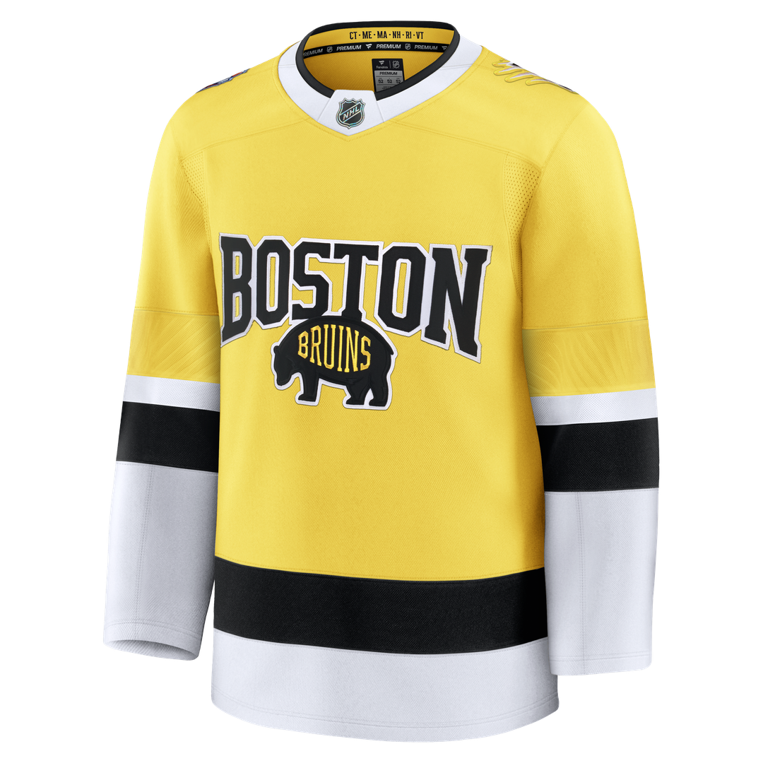 Boston Bruins Fanatics 2026 NHL Stadium Series Premium Custom Jersey - Gold