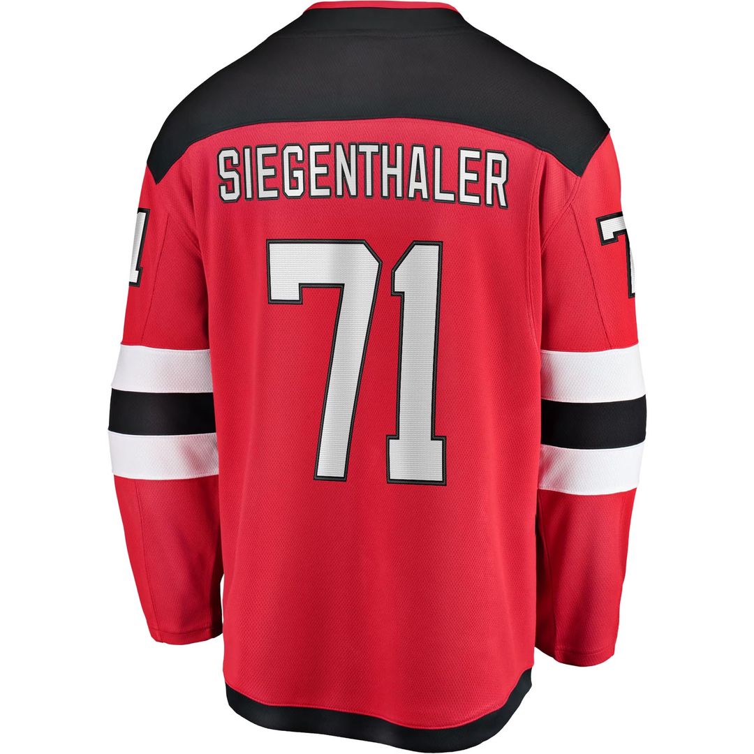 Jonas Siegenthaler New Jersey Devils Fanatics Home Breakaway Player Jersey - Red