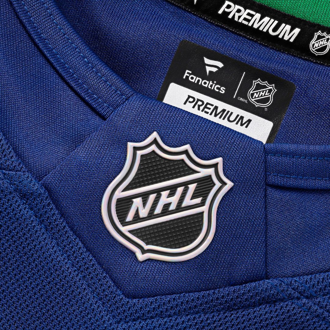 Vancouver Canucks Fanatics Home Premium Custom Jersey - Blue