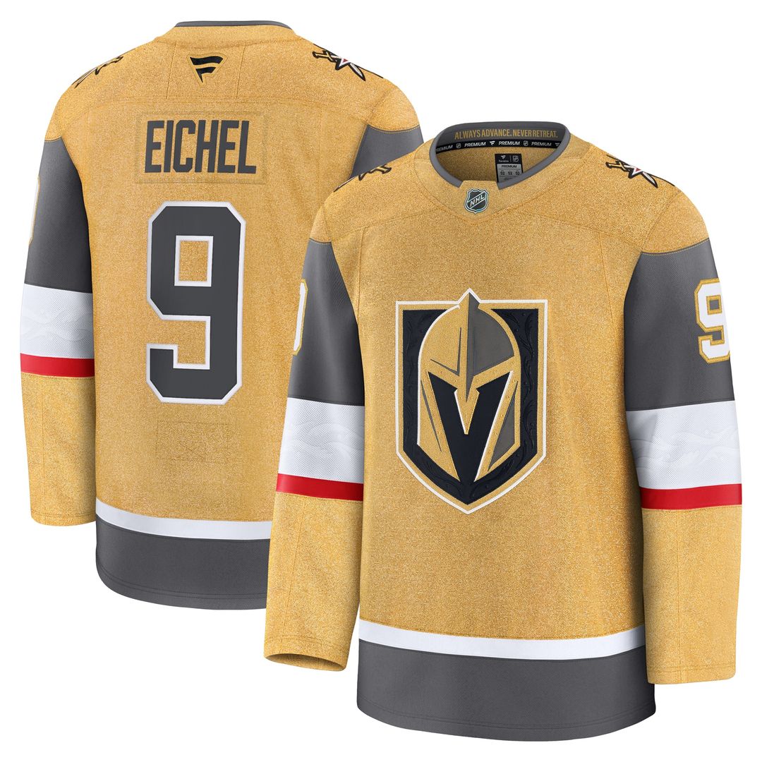 Jack Eichel Vegas Golden Knights Fanatics Home Premium Jersey - Gold