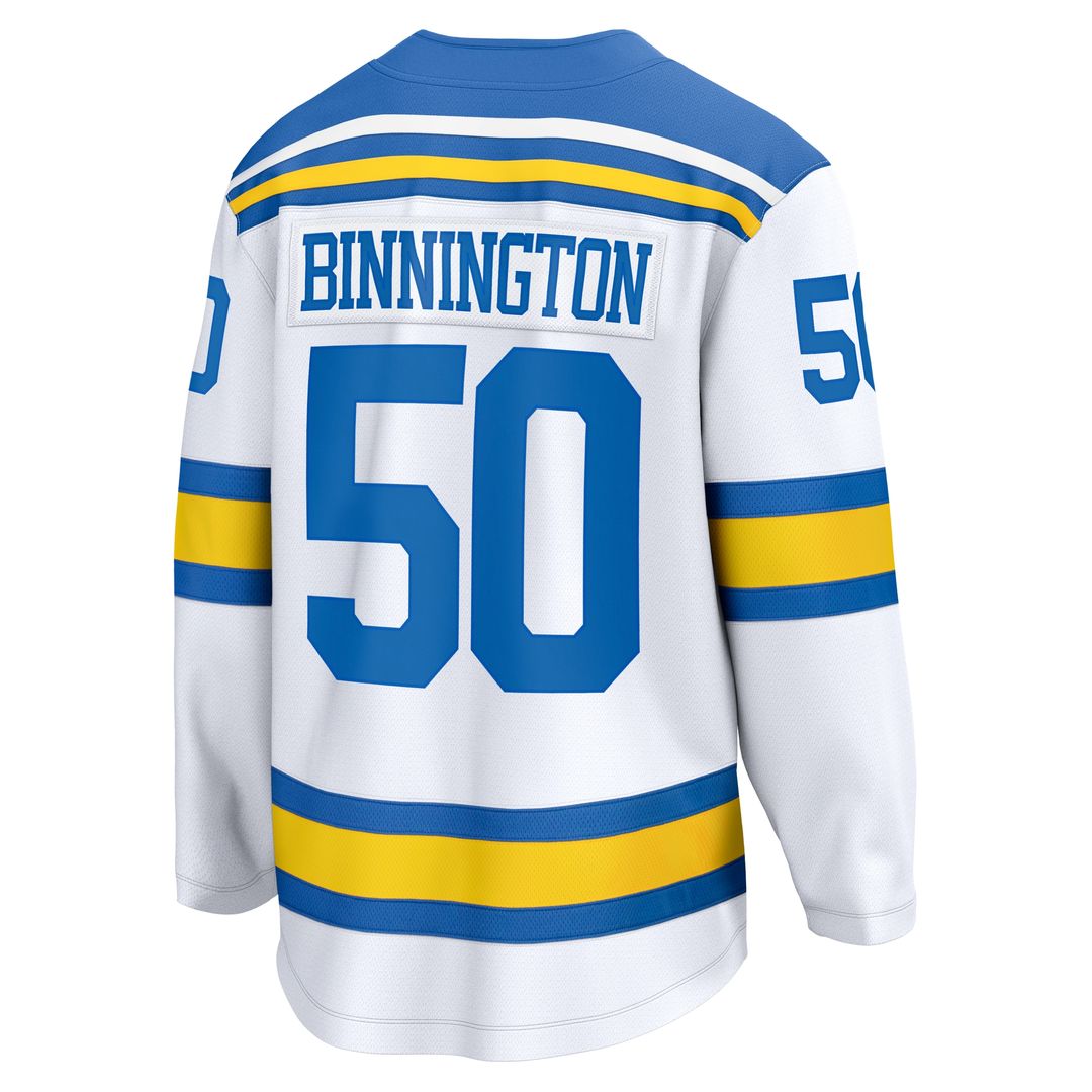 Jordan Binnington St. Louis Blues Fanatics Away Breakaway Player Jersey - White