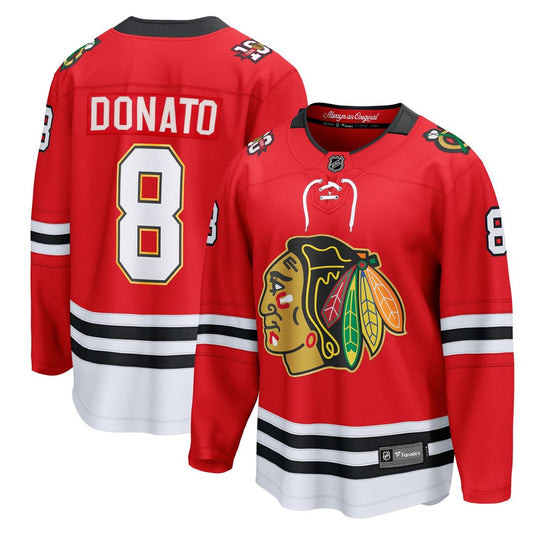 Ryan Donato Chicago Blackhawks Fanatics Centennial Breakaway Player Jersey - Red