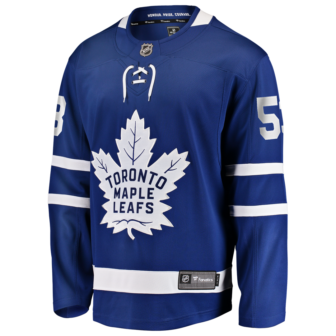 Easton Cowan Toronto Maple Leafs Fanatics Home Breakaway Jersey - Blue