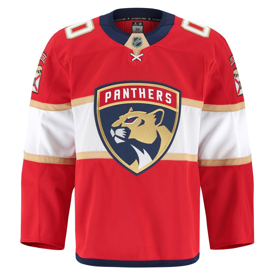 Florida Panthers Fanatics Home Authentic Pro Custom Jersey - Red