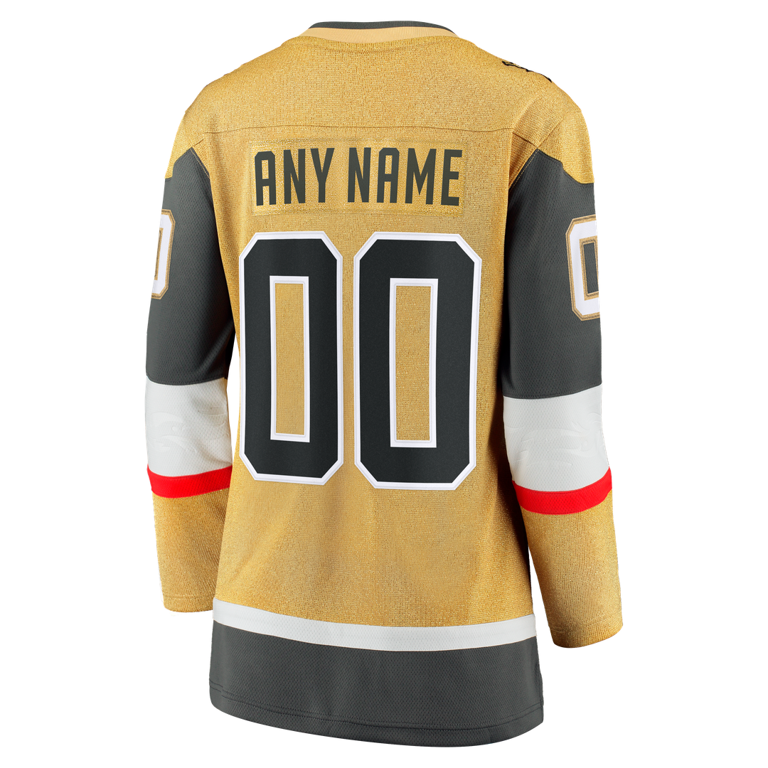 Vegas Golden Knights Fanatics Women's 2026 Stanley Cup Final Breakaway Custom Jersey - Gold