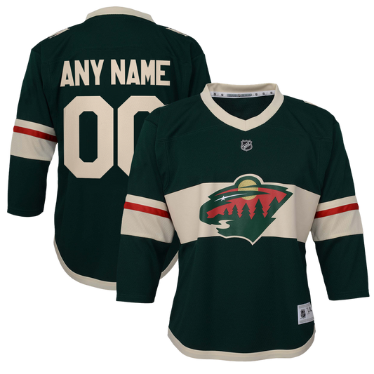 Minnesota Wild Youth Replica Custom Jersey - Green