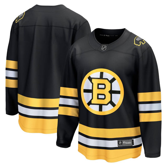 Boston Bruins Fanatics Anniversary Home Breakaway Jersey - Black