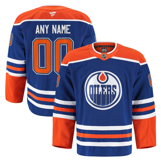 Edmonton Oilers Fanatics Home Authentic Pro Custom Jersey - Royal