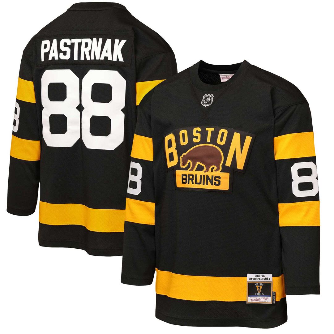 David Pastrnak Boston Bruins Mitchell & Ness Youth 2016 Winter Classic Power Play Jersey - Black
