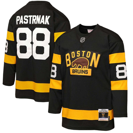 David Pastrnak Boston Bruins Mitchell & Ness Youth 2016 Winter Classic Power Play Jersey - Black