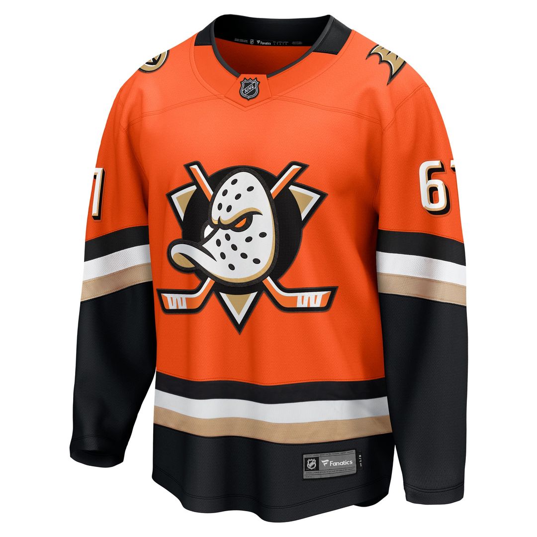 Cutter Gauthier Anaheim Ducks Fanatics Home Breakaway Jersey - Orange