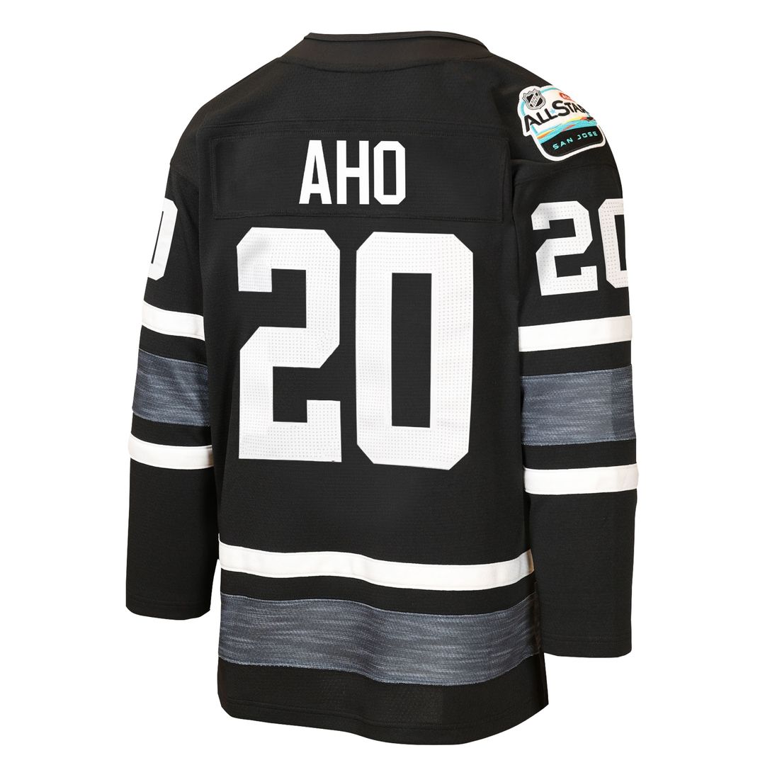Sebastian Aho Carolina Hurricanes Mitchell & Ness Youth 2019 All-Star Game Power Play Jersey - Black