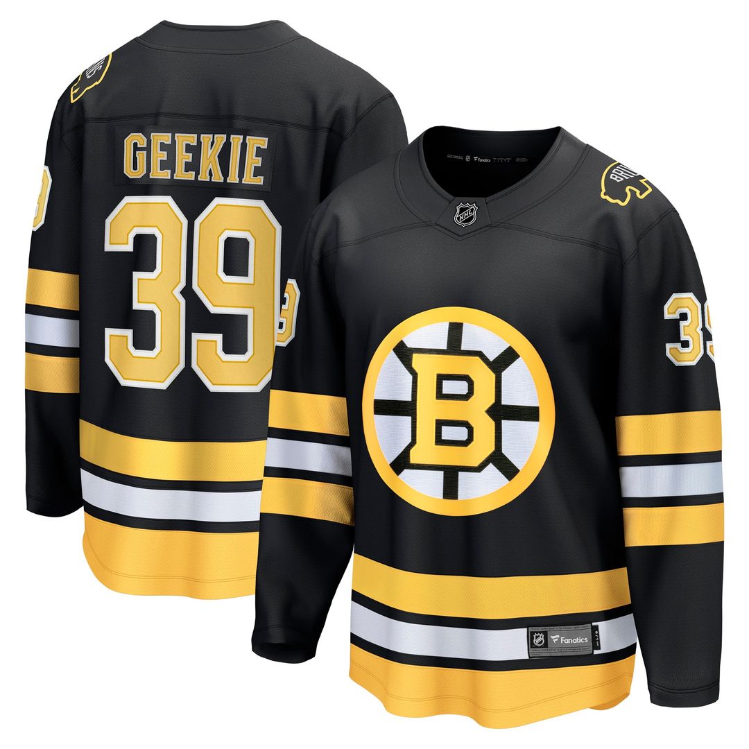 Morgan Geekie Boston Bruins Fanatics Home Breakaway Player Jersey - Black