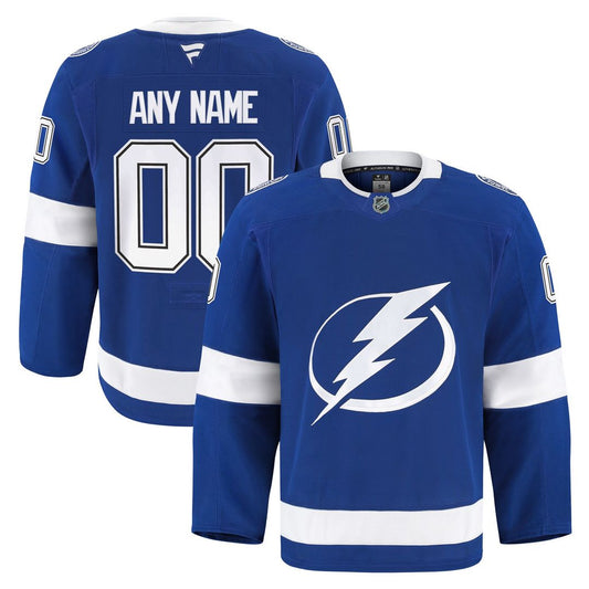 Tampa Bay Lightning Fanatics Home Authentic Pro Custom Jersey - Blue