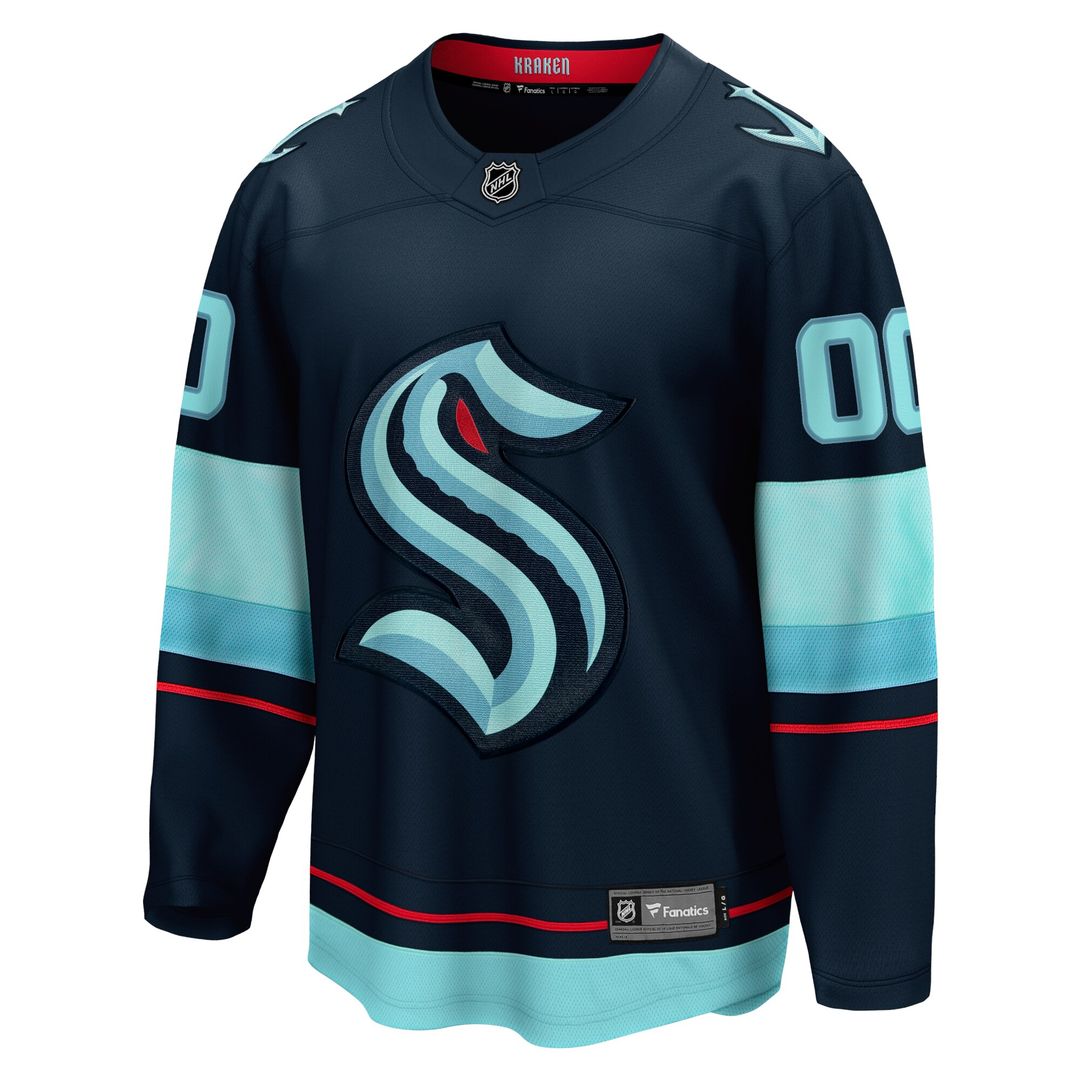 Seattle Kraken Fanatics Away Breakaway Custom Jersey - White