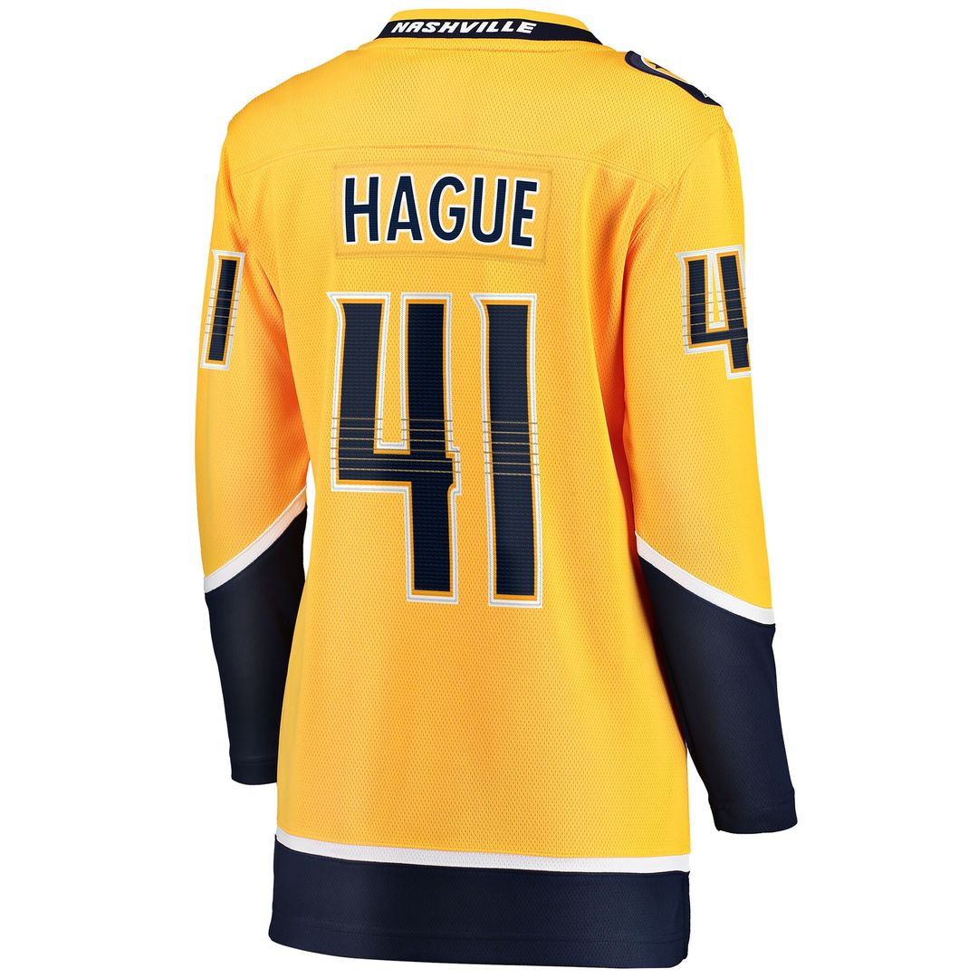 Nicolas Hague Nashville Predators Fanatics Women's Home Breakaway Jersey - Gold