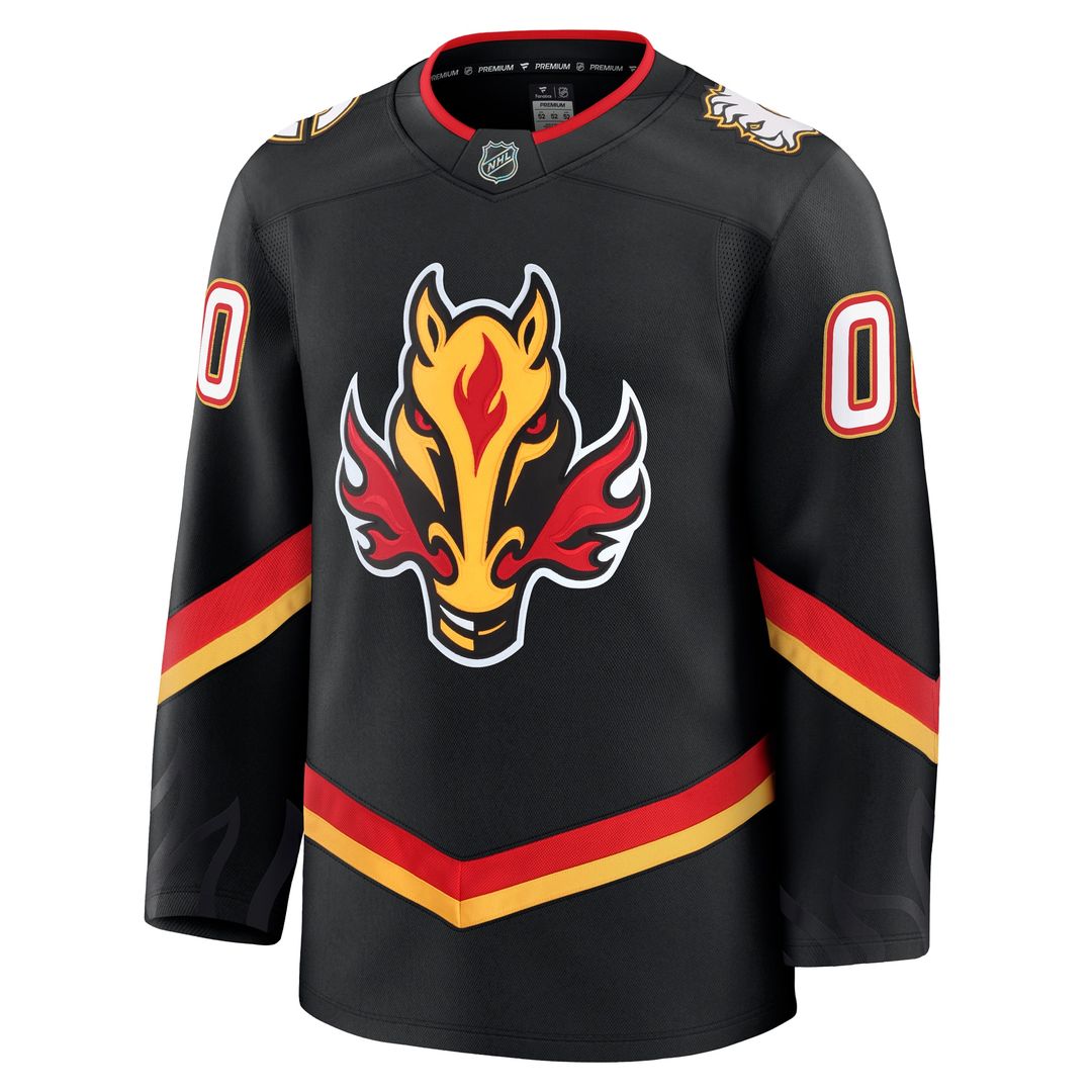 Calgary Flames Fanatics Away Premium Custom Jersey - White