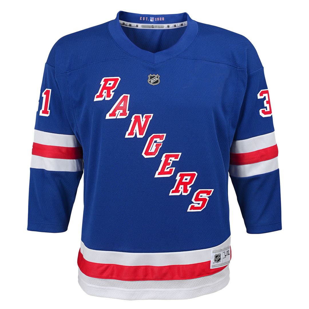 Igor Shesterkin New York Rangers Youth Home Player Replica Jersey - Blue