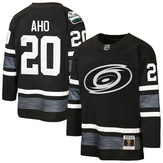 Sebastian Aho Carolina Hurricanes Mitchell & Ness Youth 2019 All-Star Game Power Play Jersey - Black