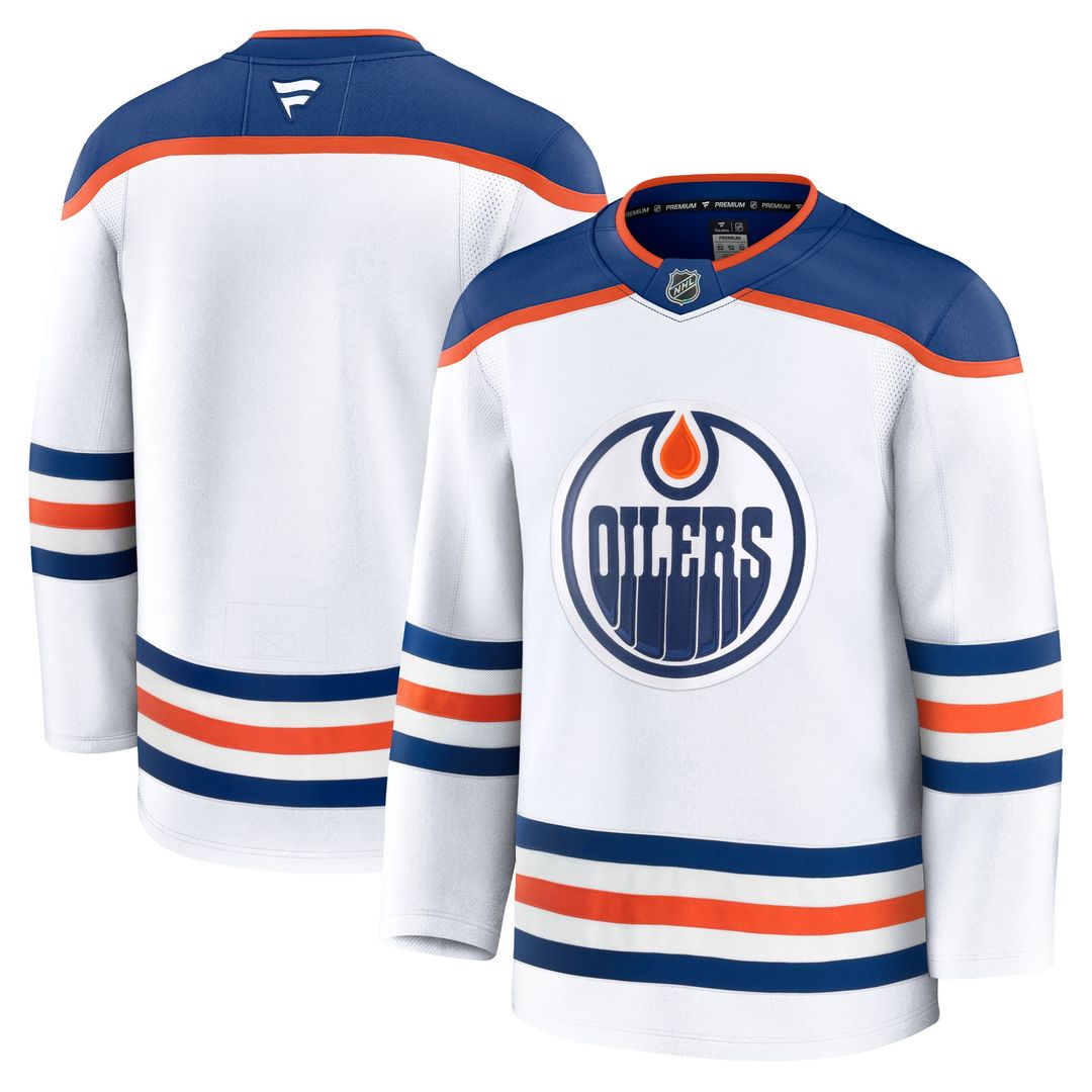 Edmonton Oilers Fanatics Away Premium Jersey - White