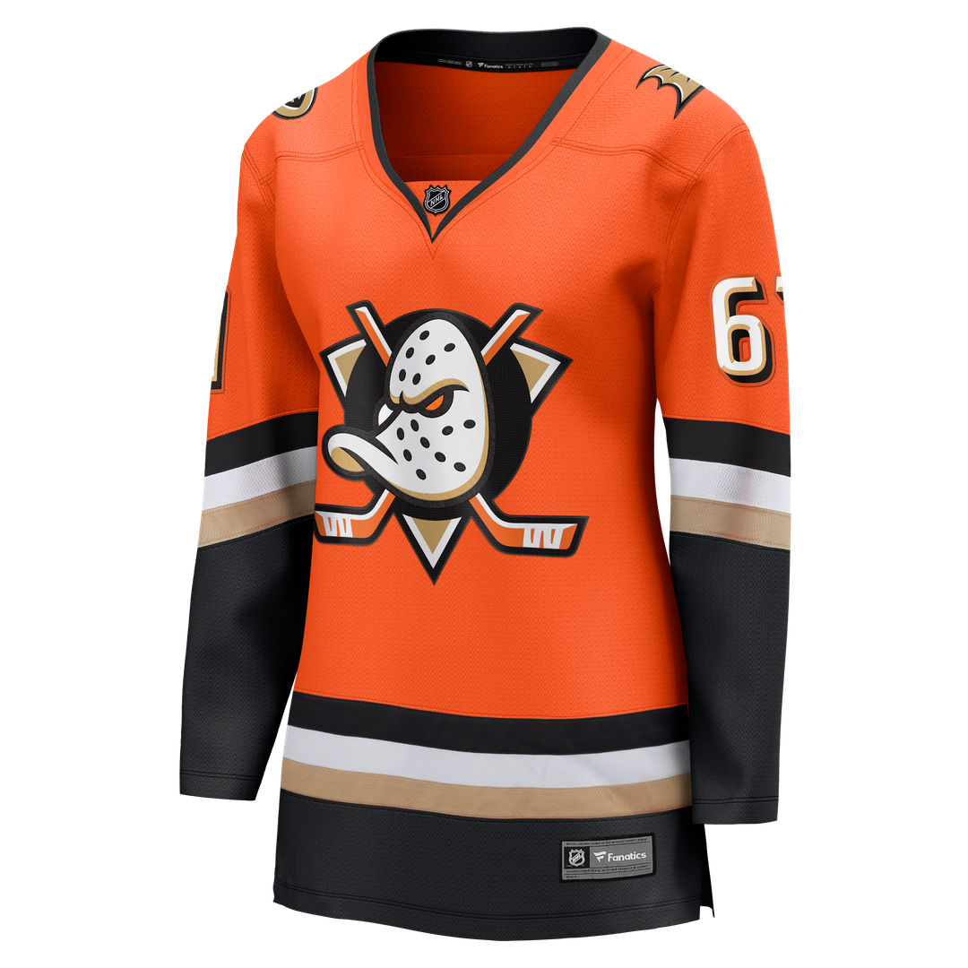 Cutter Gauthier Anaheim Ducks Fanatics Women's Home Breakaway Jersey - Orange