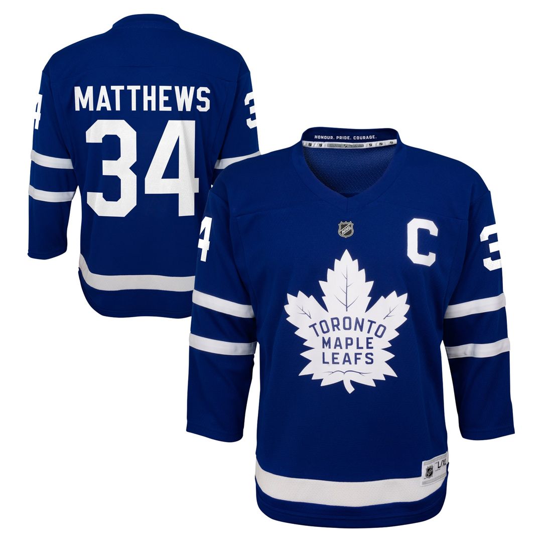 Auston Matthews Toronto Maple Leafs Youth Home Player Replica Jersey - Blue
