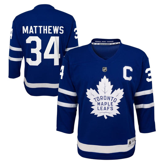 Auston Matthews Toronto Maple Leafs Youth Home Player Replica Jersey - Blue