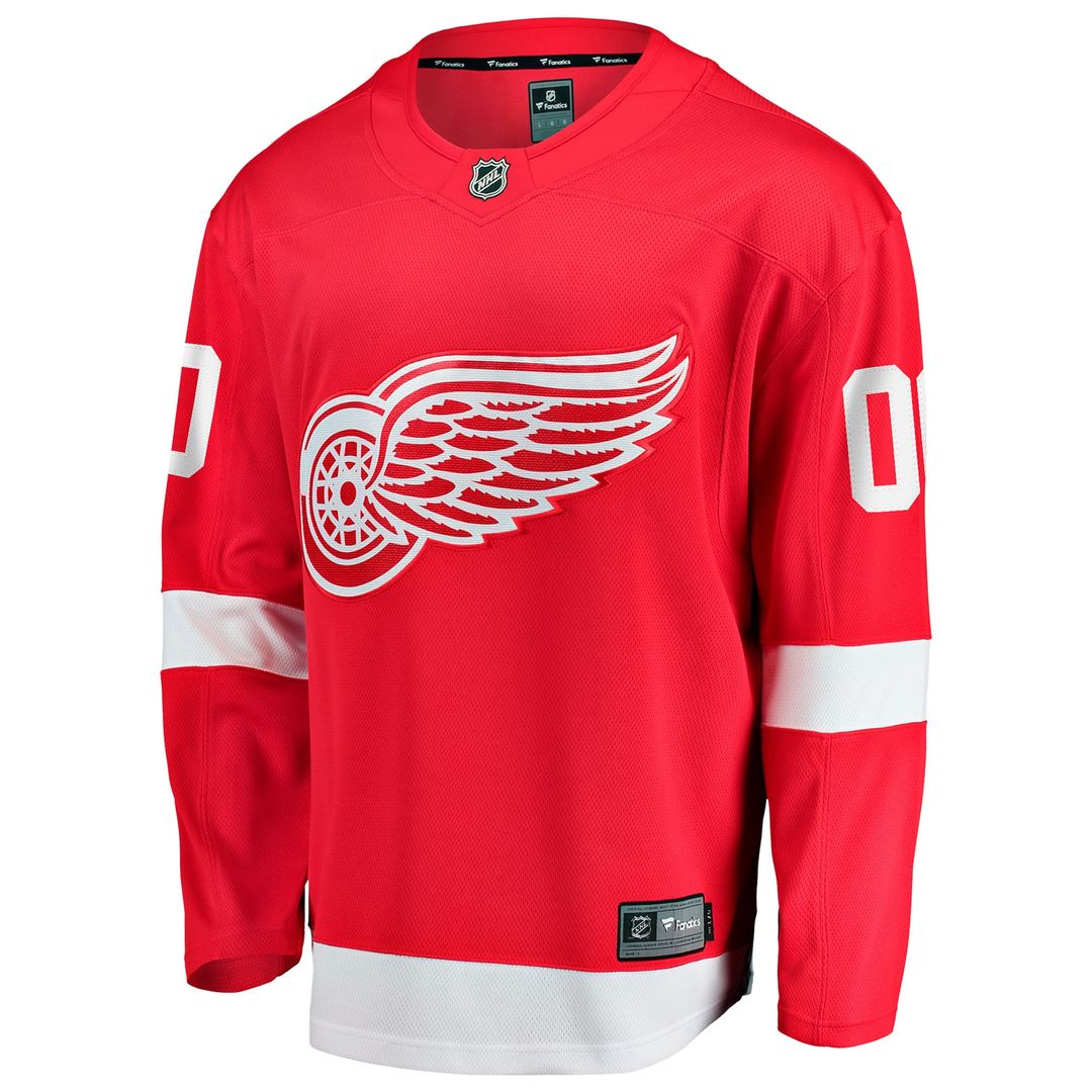 Detroit Red Wings Fanatics Home Breakaway Custom Jersey - Red