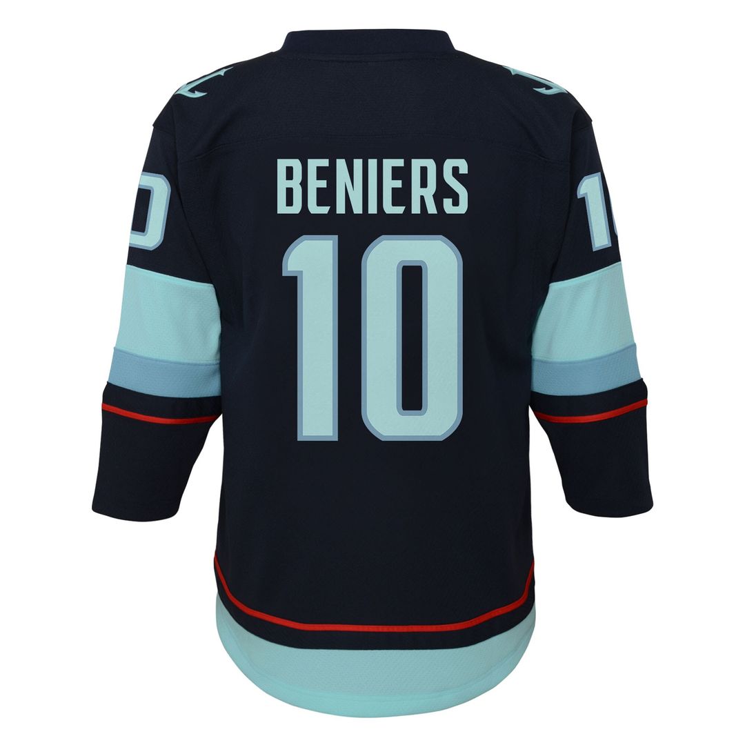 Matty Beniers Seattle Kraken Youth Alternate Player Replica Jersey - Navy