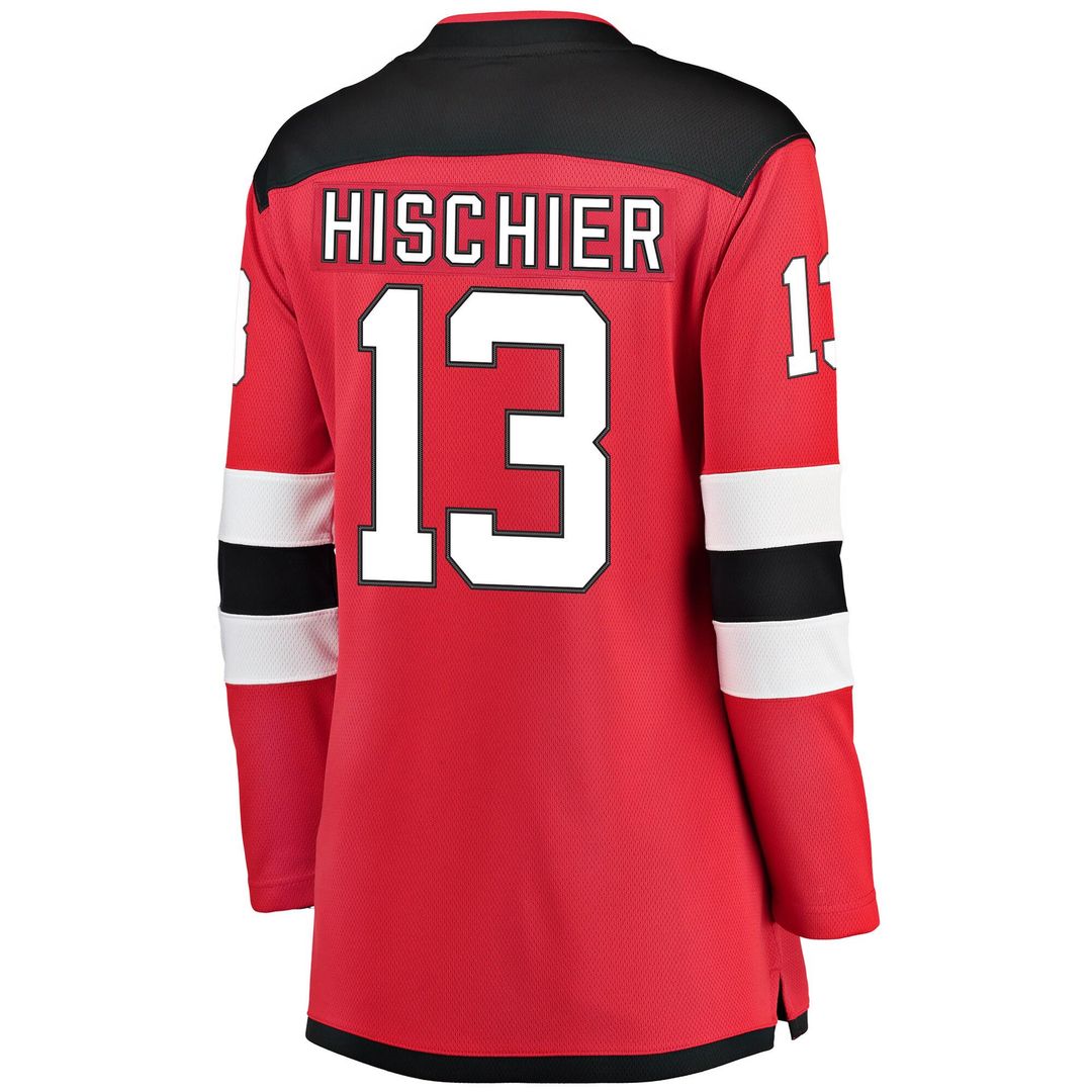 Nico Hischier New Jersey Devils Fanatics Women's Breakaway Home Player Jersey - Red