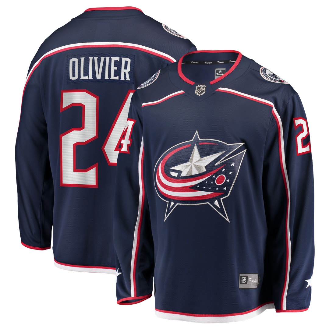 Mathieu Olivier Columbus Blue Jackets Fanatics Home Breakaway Jersey - Navy