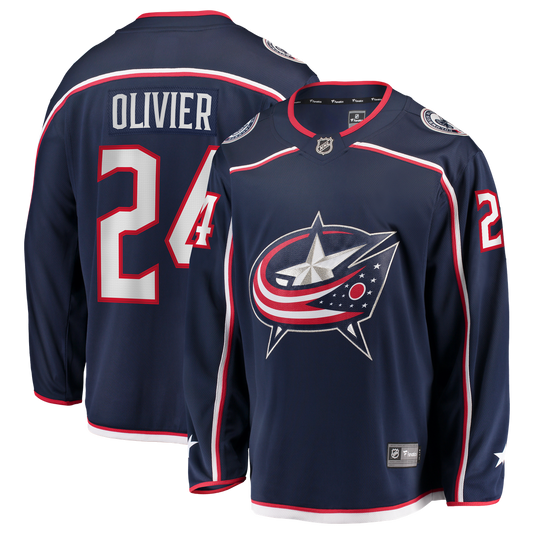 Mathieu Olivier Columbus Blue Jackets Fanatics Home Breakaway Jersey - Navy